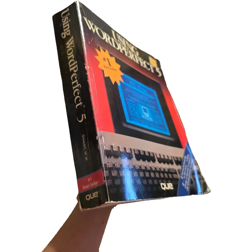 Using WordPerfect 5 Special Edition Que Book Stewart Vintage PC Software 1988